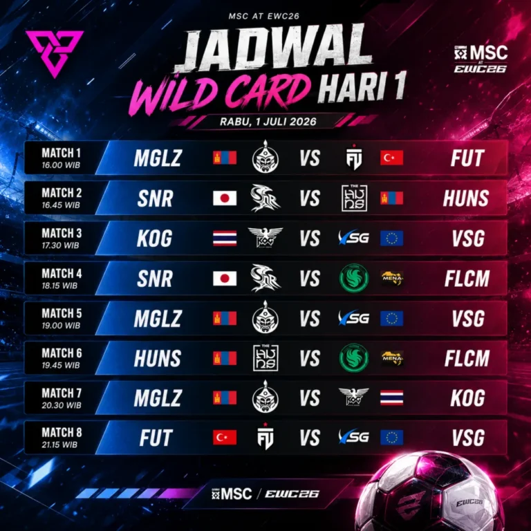 Jadwal MSC 2026 babak grup ONIC dan Team Vitality di Paris