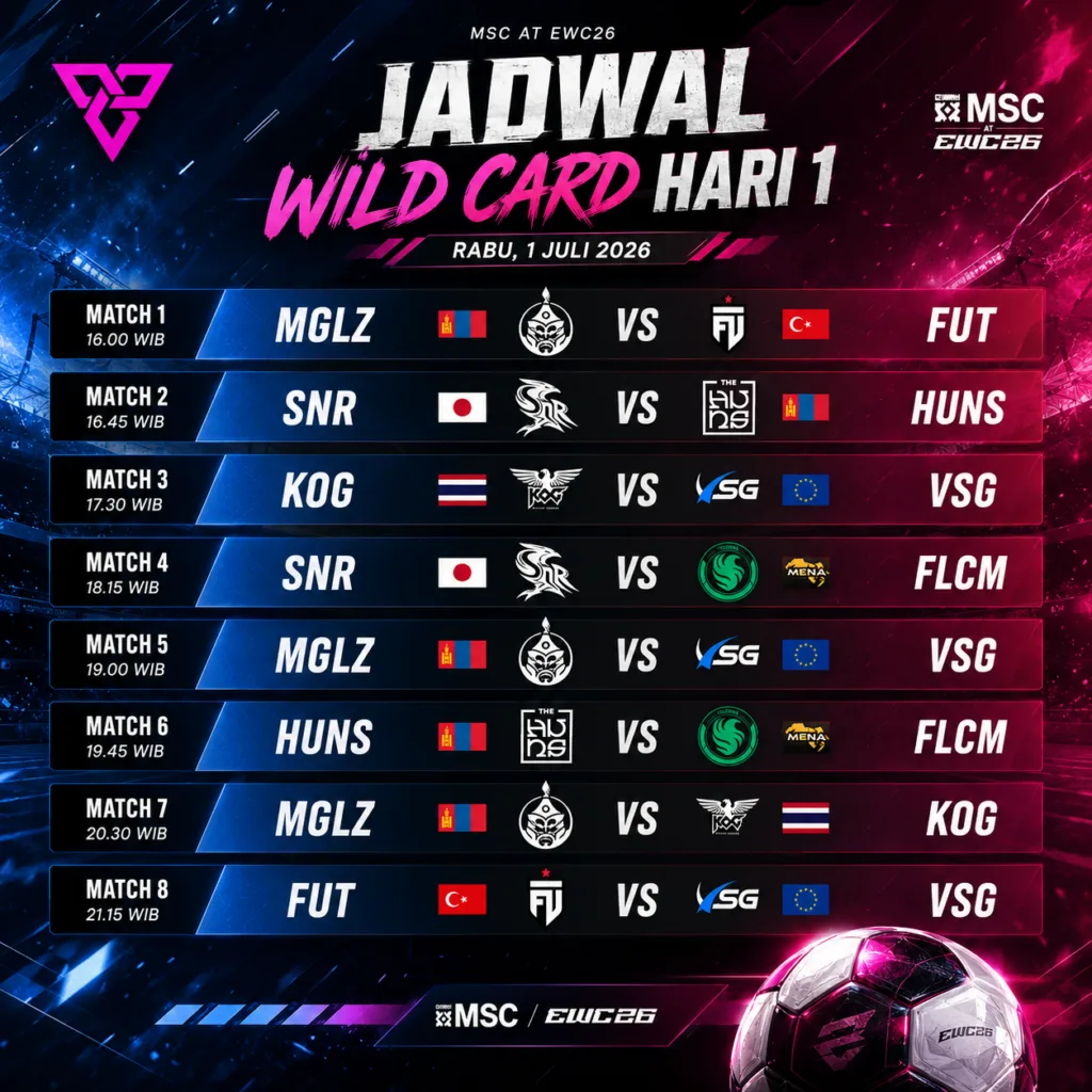Jadwal MSC 2026 babak grup ONIC dan Team Vitality di Paris